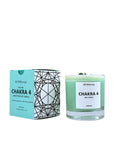 Chakra 4 Soy Candle with Aventurine Gemstones