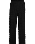 Black Cable Knit Pants