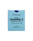 Chakra 5 Soy Candle with Lapis Lazuli Gemstones