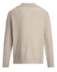 Long Sleeve Tennis Collar - Sand