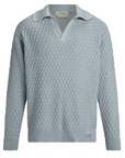 Long Sleeve Tennis Collar - Nantucket Blue