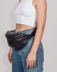 Big Upcycled Leather Fanny Pack