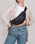 Big Upcycled Leather Fanny Pack
