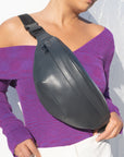 Big Upcycled Leather Fanny Pack