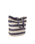 Provence Striped Tote - Indigo