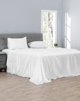 NATUREST™ Eucalyptus Lyocell Bedding, Minimalist White