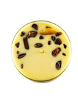 Chakra 3 Soy Candle with Tiger Eye Gemstones