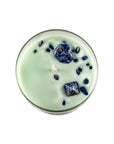 Chakra 5 Soy Candle with Lapis Lazuli Gemstones