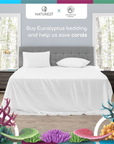 NATUREST™ Eucalyptus Lyocell Bedding, Minimalist White
