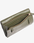 4-in-1 Envelope Convertible Belt Bag Olive Croc
