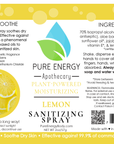 Hand Sanitizer Spray - 2 oz Travel Size (Lemon)