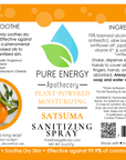 Hand Sanitizer Spray - 2 oz Travel Size (Satsuma)
