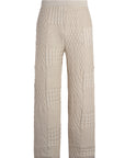 The Multi Stitch Knit Pant -Sand