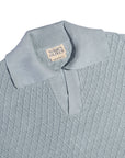 Long Sleeve Tennis Collar - Nantucket Blue