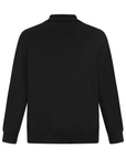 L/S Jersey Knit Tennis Collar - Black