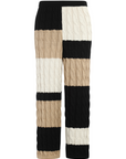 Multicolor Cable Knit Pants