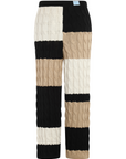 Multicolor Cable Knit Pants