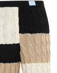 Multicolor Cable Knit Pants