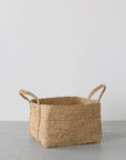 Square Jute Basket - Natural