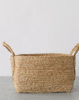 Square Jute Basket - Natural