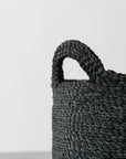 Oval Jute Baskets - Charcoal