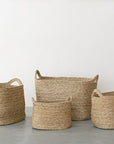 Oval Jute Baskets - Natural