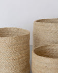 Tall Round Jute Baskets