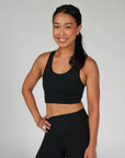 Black Low Impact Bra