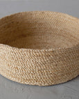 Large Trio of Round Jute Baskets - Natural