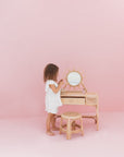 Kai Rattan Kids Vanity & Stool (Preorder)