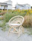 Rainbow Rattan Kids Chair - Natural