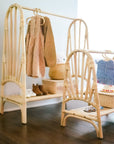 Kiara Mini Rattan Clothing Rack