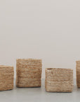 Small Square Jute Baskets - Natural