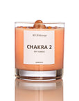 Chakra 2 Soy Candle with Sunstone Gemstones