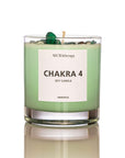 Chakra 4 Soy Candle with Aventurine Gemstones