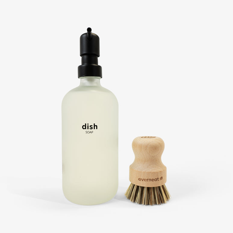 Dish Soap Kit Bottle + Brush