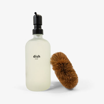 Dish Soap Kit Bottle + Brush