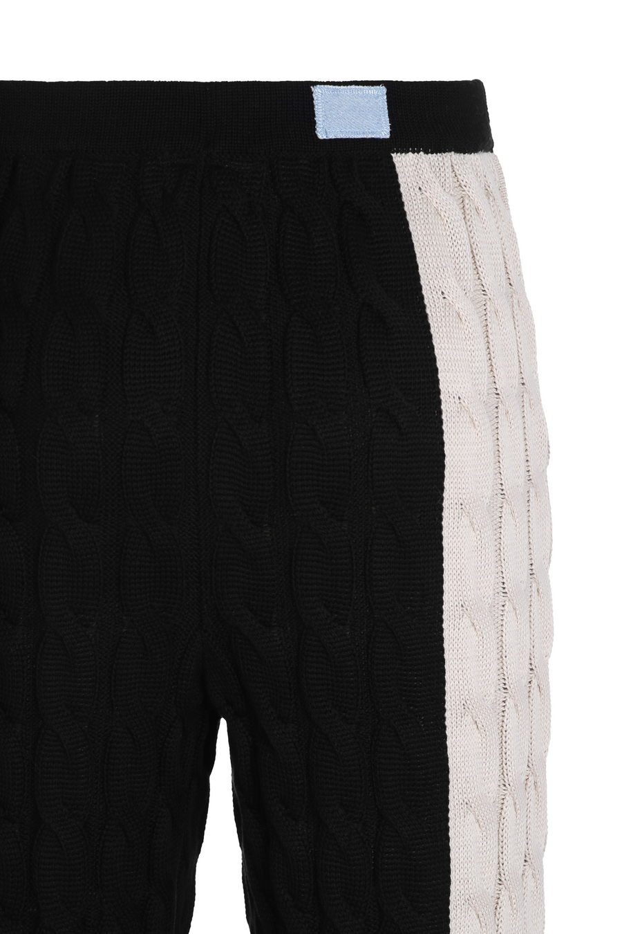 The Two-Toned Cable Knit Pants