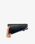 4-in-1 Envelope Convertible Belt Bag Black Croc