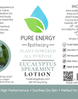 Natural All Purpose Lotion 8 Oz (Eucalyptus & Spearmint)