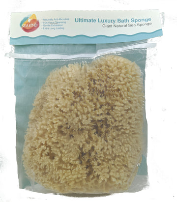 Ultimate Luxury Bath Sea Sponge - Natural Wool - 7" - 7.5"