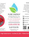 Natural All Purpose Lotion 8 Oz (Geranium)
