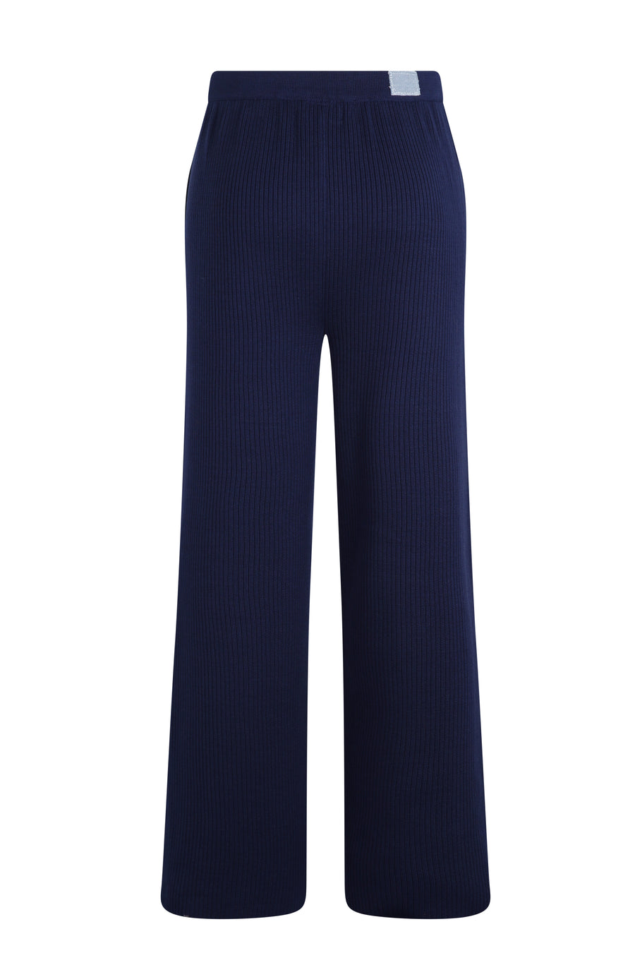 Ribbed Knit Pants - Navy