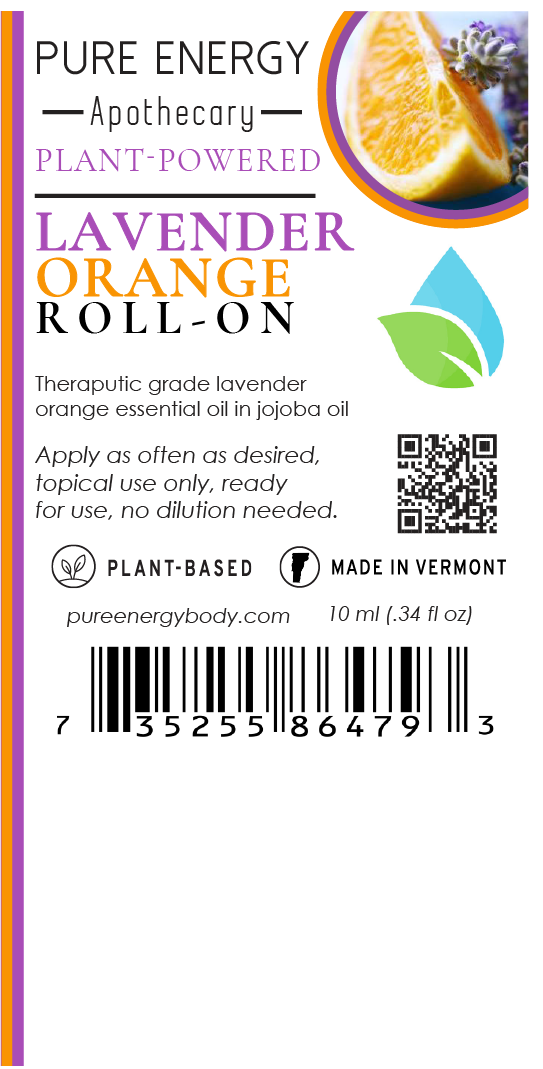 Aromatherapy Essential Oil Roll-On (Lavender Orange)