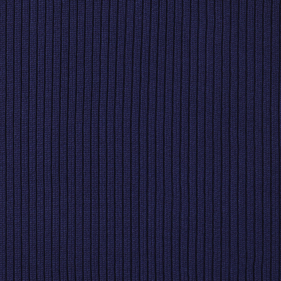Ribbed Knit Pants - Navy