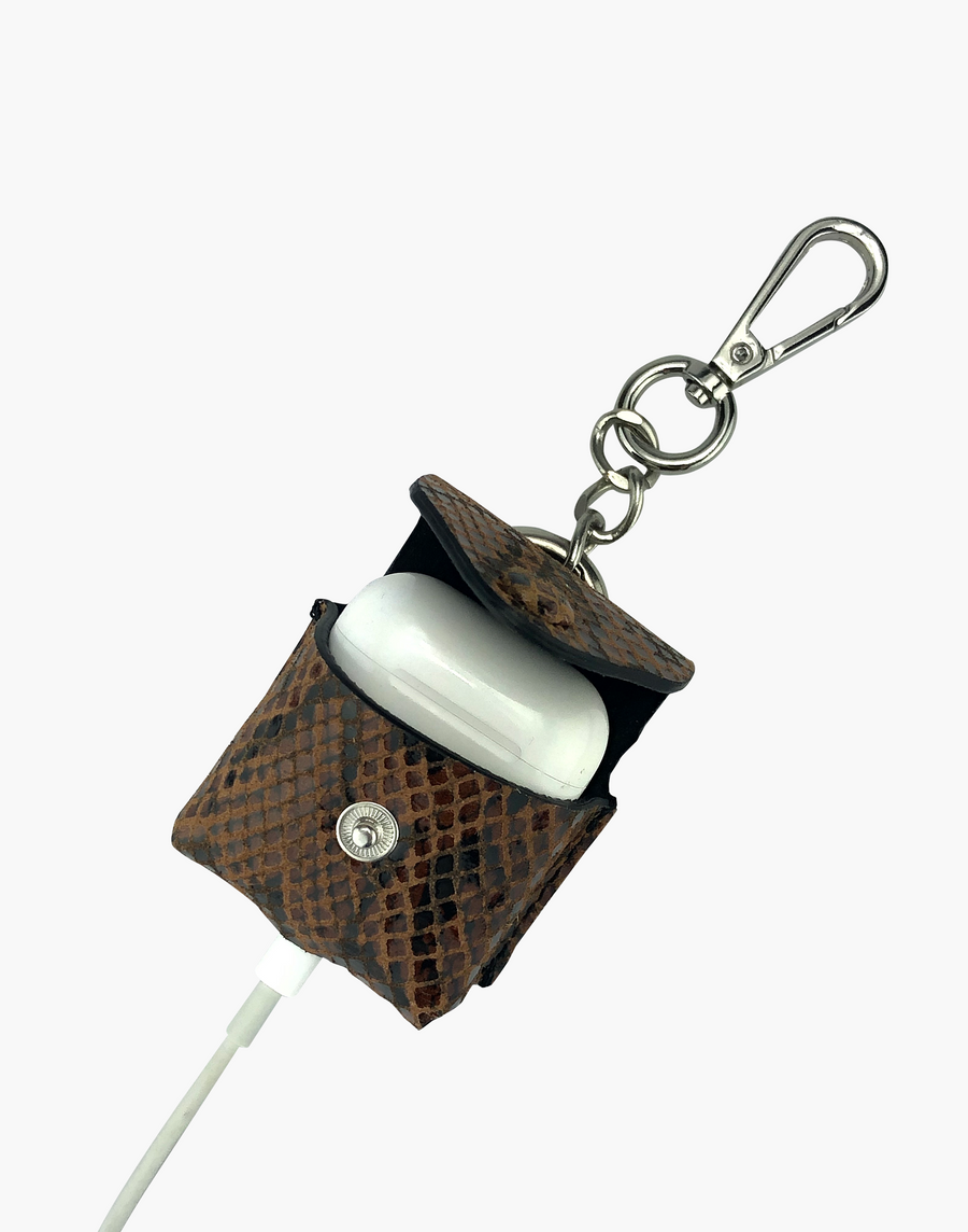 Leather AirPod Case Cover + Keychain