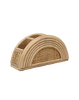 Rattan Rainbow Desk Organizer