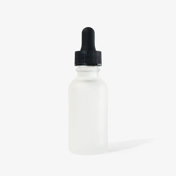 1oz Frosted Bottle With Dropper